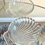 Set of 4 Vintage Pyrex Glass Shell Dishes Plates Bowls Image 9