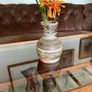 Vintage Hand Thrown Studio Bottle Vase MCM Scandinavian Modern in Style Image 3