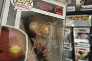 Jamie Campbell Bower signed Stranger Things Vecna funko pop with inscription