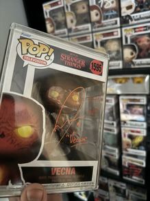 Jamie Campbell Bower signed Stranger Things Vecna funko pop with inscription