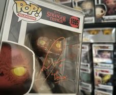 Jamie Campbell Bower signed Stranger Things Vecna funko pop with inscription