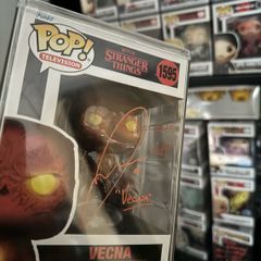 Jamie Campbell Bower signed Stranger Things Vecna funko pop with inscription