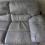 Grey Leather Corner Sofa Image 2
