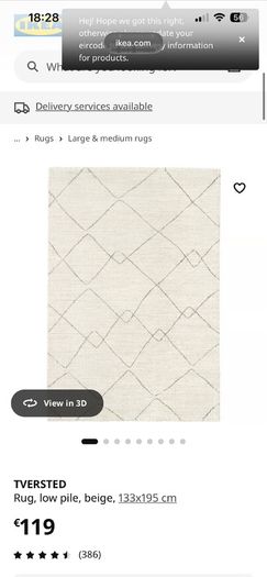 Geometric Rug IKEA