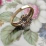 Vintage natural Diamond ring 9 CT gold. Size S .D 19.3 mm Image 7