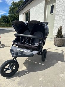 Out and about double buggy