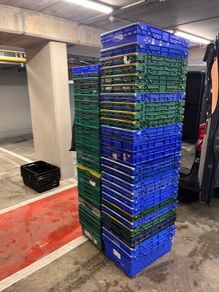 Various Tesco crates