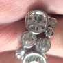 Ring. Sparkly art deco ring. size 9. Stainless. Image 2