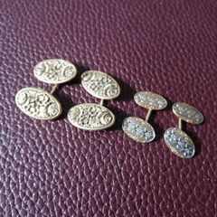 Vintage metal cufflinks