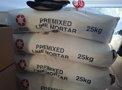 Premixed lime mortar