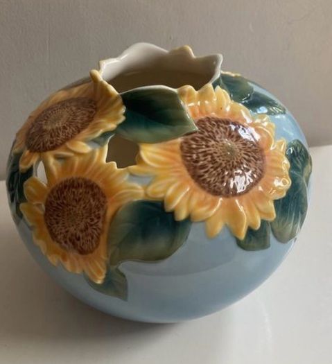 Reduced Fabulous FRANZ round sunflower vase X P 1885