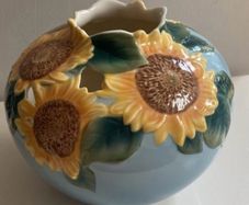 Reduced Fabulous FRANZ round sunflower vase X P 1885