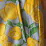 Zara blue & lemon high waisted mediums cotton linen mix Image 8
