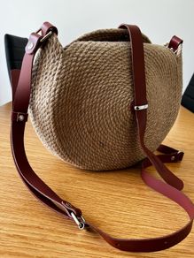 Handmade Jute & Leather Bag