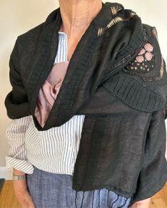 Black Scarf - Throw