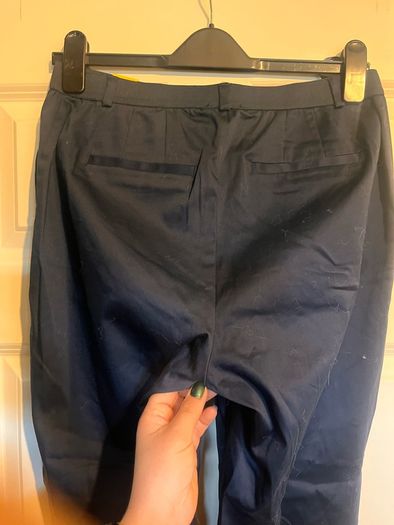 New dunes navy skinny fit trousers size 10