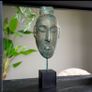 Asian Mask (42cm) - Patinated Bronze Image 2