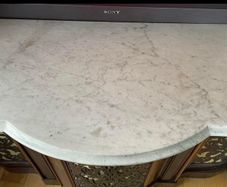 Marble table work top plinth