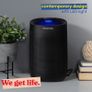 Ozone Free, 750ml/day 2 in 1 Black Dehumidifier/Air Purifier, 20m2 Room Size, LED Lighting & Captures Bacteria, for Home, Kitchen, Basement, Garage, Caravan Image 6