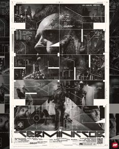 The Terminator Screen Print MOVIE POSTER AP - Signed By Krzysztof Domaradzki 16/20 Nt Mondo SOLD OUT EXTREMELY RARE, + Free mystery print