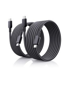 240W USB C to USB C Cable (2Pack,6ft), USB C Charger Cable Fast Charge for MacBook Pro, iPhone 17/16/15, iPad Pro, Samsung Galaxy,and More(USB 2.0)