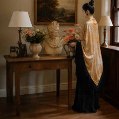 Chinese Antique Silk Shawl