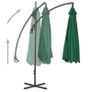 Cantilever Umbrella with Steel Pole 300 cm Green Image 2