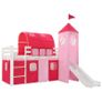 Children Loft Bed Frame with Slide Ladder Pinewood 208x230 cm Image 2