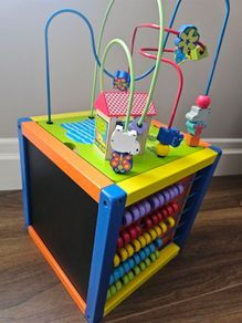 Wooden activity cub
