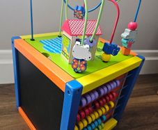 Wooden activity cub