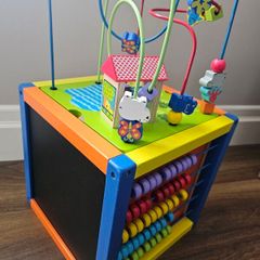 Wooden activity cub