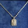 Vintage Catholic Pendant on Sterling Silver 925 Necklace length 20" - 4,6g Image 3