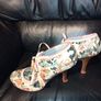 Floral Print Heels with Tassels Image 2