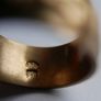 Men's 18K Yellow Gold Plated Ring size V Image 8