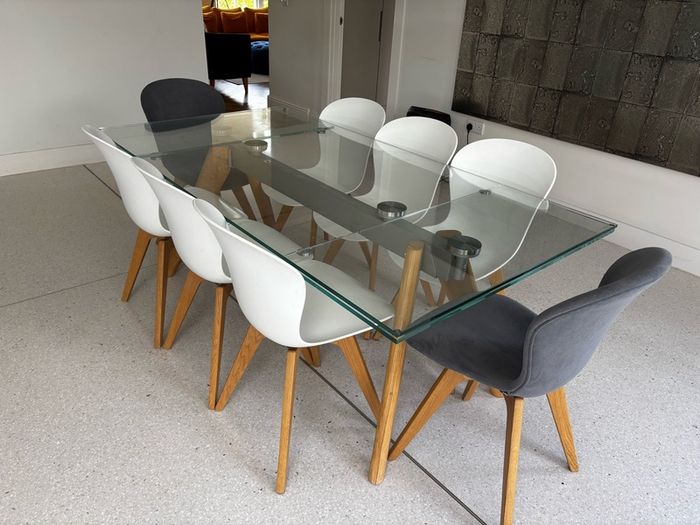 Boconcept Monza Glass Extendable Dining Table