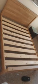 Double bed. Solid. Free to collect