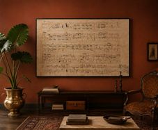 Huge Chopin Manuscript Print
