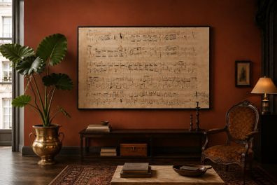 Huge Chopin Manuscript Print