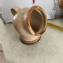 Irish stoneware pottery, salt cellar storage jar signed SJ. Image 2