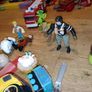 Police jeep and boat kids toy Playmobil 2 fourgon + bateau kids toys .chair. everything in photos Image 6
