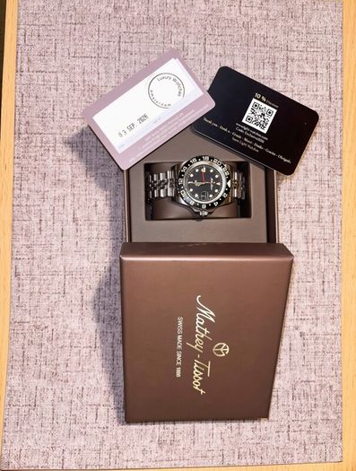 Mathey Tissot GMT Vintage-Style Watch
