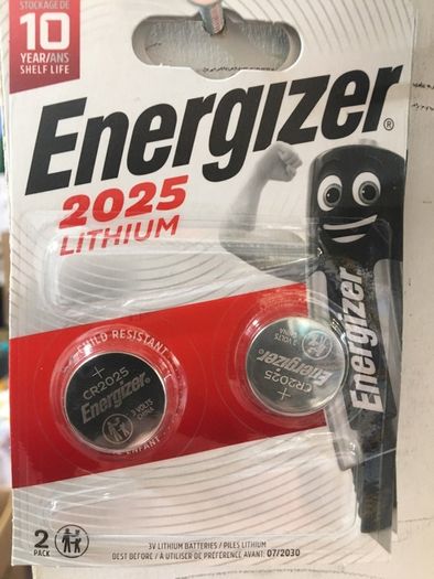 Energizer 2025 Batteries 2 Pack