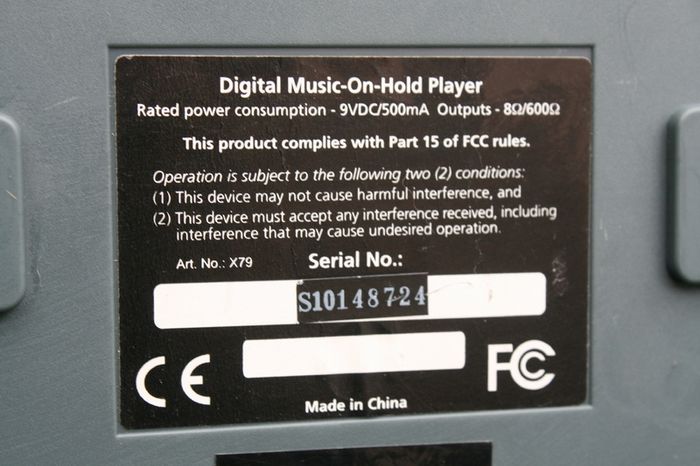 On Hold Plus 4000 Digital On-Hold Audio System Music on hold player