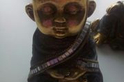 Set of 2 Gold mirrored Buddhas PRICE DROP