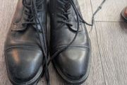 Schuh mens leather boots black