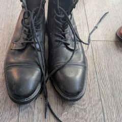 Schuh mens leather boots black