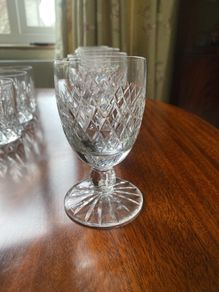 6 Waterford Crystal Boyne Sherry Glasses