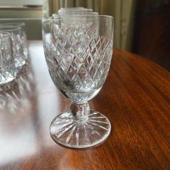 6 Waterford Crystal Boyne Sherry Glasses