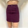 Zara Corduroy burgundy mini skirt Image 5