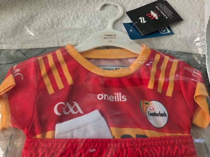 Carlow Gaelic Football Home Jersey Kit 2024 GAA Children 6 to 12 months Old